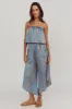 Tongue Tied Printed Strapless Jumpsuit Blue sold by Selfie Leslie