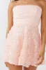 Annalyn Strapless Embellished Mini Dress Pink sold by Selfie Leslie