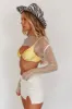 Last Call Fishnet Crop Top White sold by Selfie Leslie