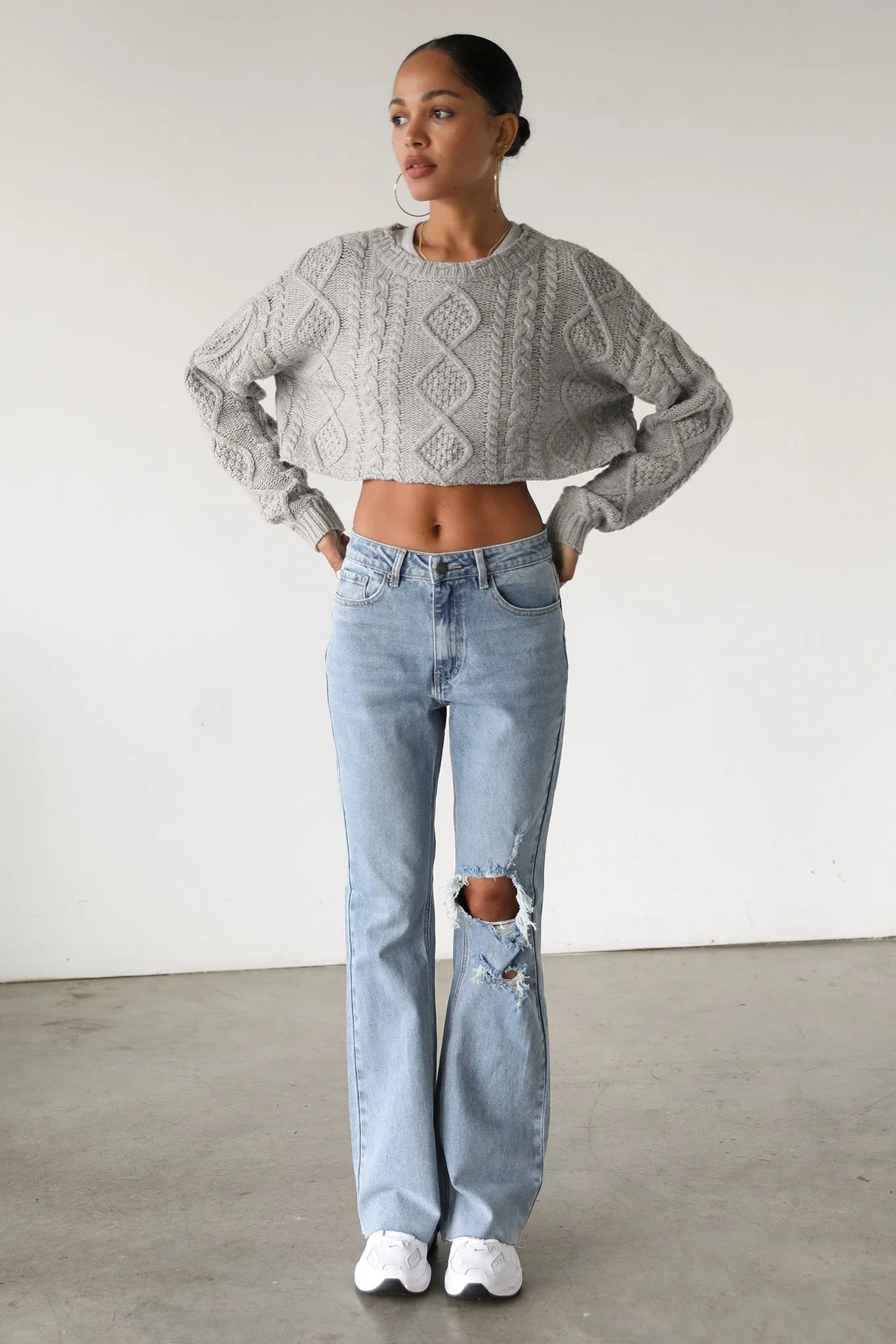 DOGMA High Rise Flare Denim Jeans Medium Wash sold by Selfie Leslie