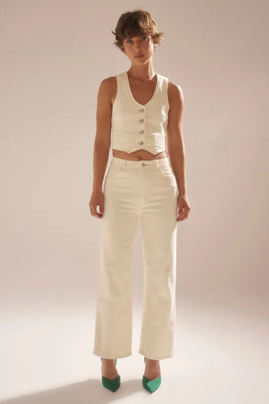 ROLLA'S Heidi Ankle Jeans Buttercream sold by Selfie Leslie