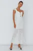 Bohemian Sun Cap Sleeve Eyelet Midi Dress White sold by Selfie Leslie