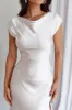 Lucinda Twist Back Midi Dress Champagne sold by Selfie Leslie