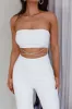 Nohemi Strapless Diamante Jumpsuit White sold by Selfie Leslie