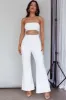 Nohemi Strapless Diamante Jumpsuit White sold by Selfie Leslie