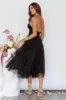 Smitten Sweetheart Neckline Chiffon Midi Dress Black Sparkle sold by Selfie Leslie