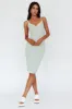 Kandis Low Back Midi Dress Sage sold by Selfie Leslie