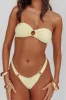 Agape High Cut O-Ring Bikini Bottom Butter sold by Selfie Leslie