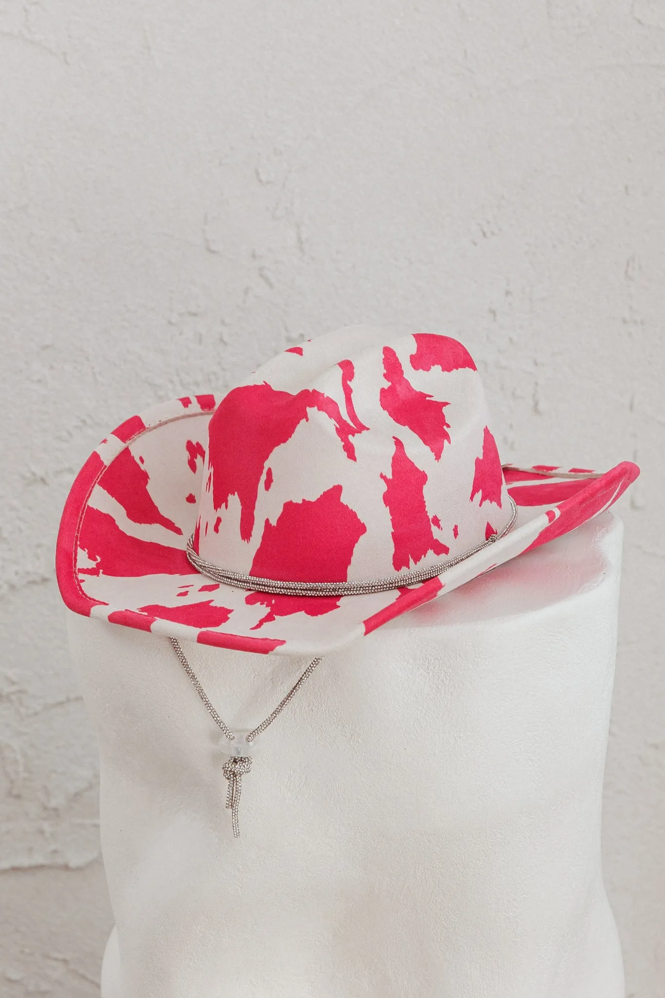 Tucson Cowboy Hat Cow Print Pink sold by Selfie Leslie