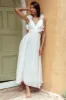 Madara Laced Back Ruffle Dress White sold by Selfie Leslie