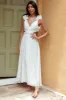 Madara Laced Back Ruffle Dress White sold by Selfie Leslie