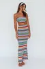 Tulum Knit Midi Skirt Blue Multi sold by Selfie Leslie