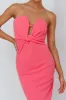 Deonne Twist Waist Midi Dress Pink sold by Selfie Leslie