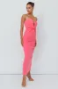 Deonne Twist Waist Midi Dress Pink sold by Selfie Leslie