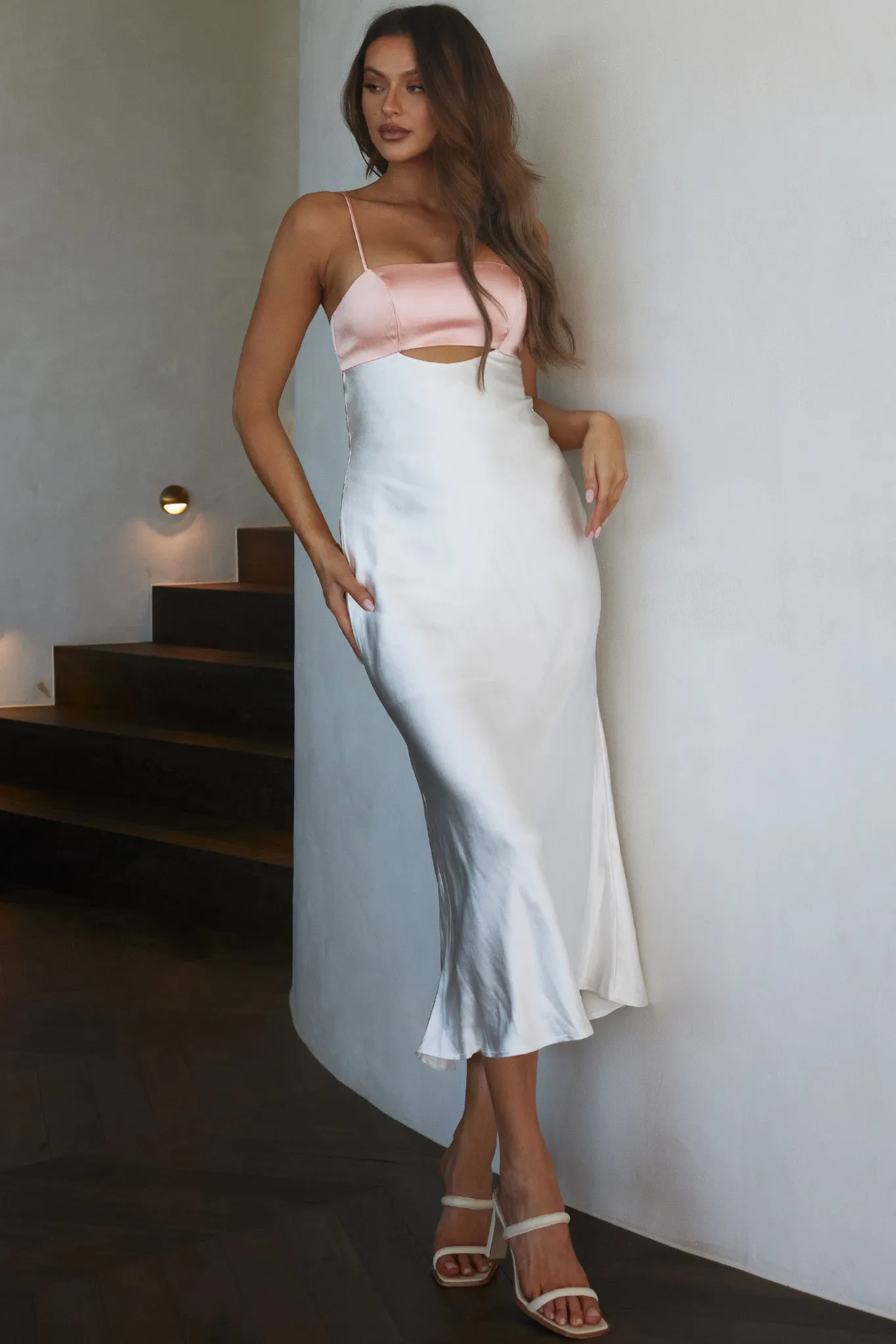 Mariana Cut-Out Bust Midi Dress Blush sold by Selfie Leslie product image thumbnail 5