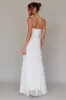 Calla Sweetheart Neckline Hail Spot Midi Dress White sold by Selfie Leslie