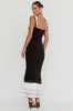Daydreamers Ruffle Maxi Dress Black sold by Selfie Leslie