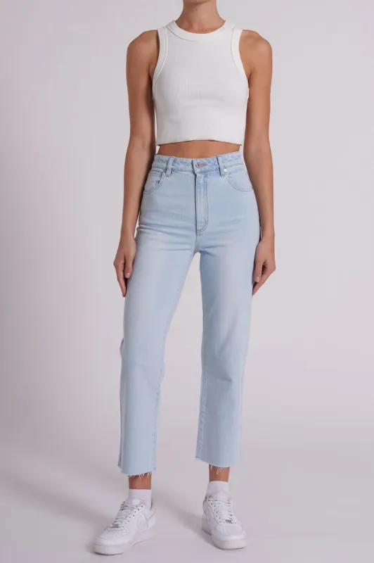 Abrand Venice Straight Kes Jeans Bleached Blue sold by Selfie Leslie