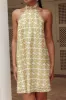 Goldie Halterneck Backless Mini Dress Print sold by Selfie Leslie