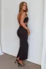 Cindi Cut-Out Chain Waist Maxi Dress Black sold by Selfie Leslie