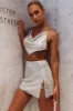 Aleigh Chain Strap Crop Top Silver sold by Selfie Leslie