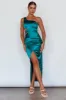 Night-Out One Shoulder Maxi Dress Green sold by Selfie Leslie