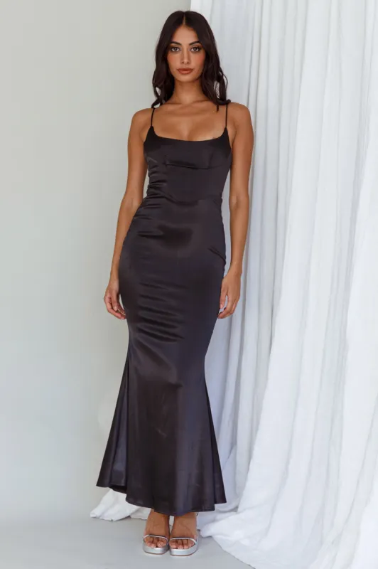 Moon Rising Mermaid Maxi Dress Black sold by Selfie Leslie