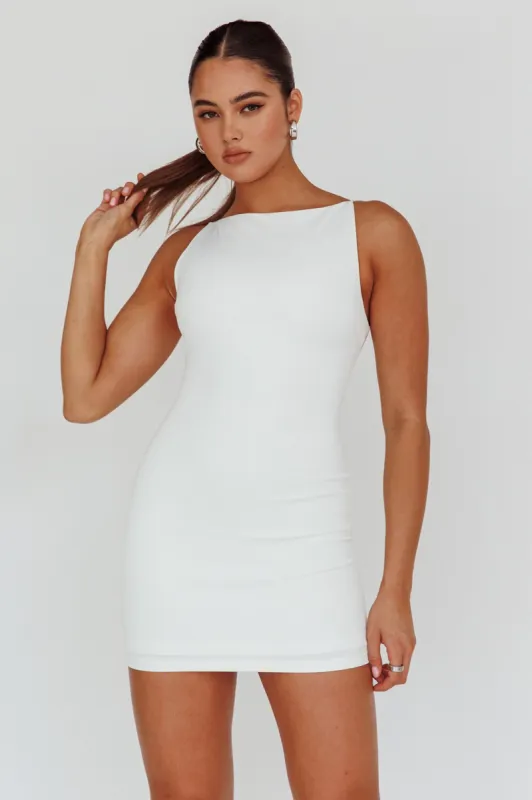 Chella Sleeveless Mini Dress White sold by Selfie Leslie