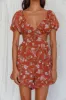 Fancy Free Cut-Out Waist Romper Floral Rose sold by Selfie Leslie