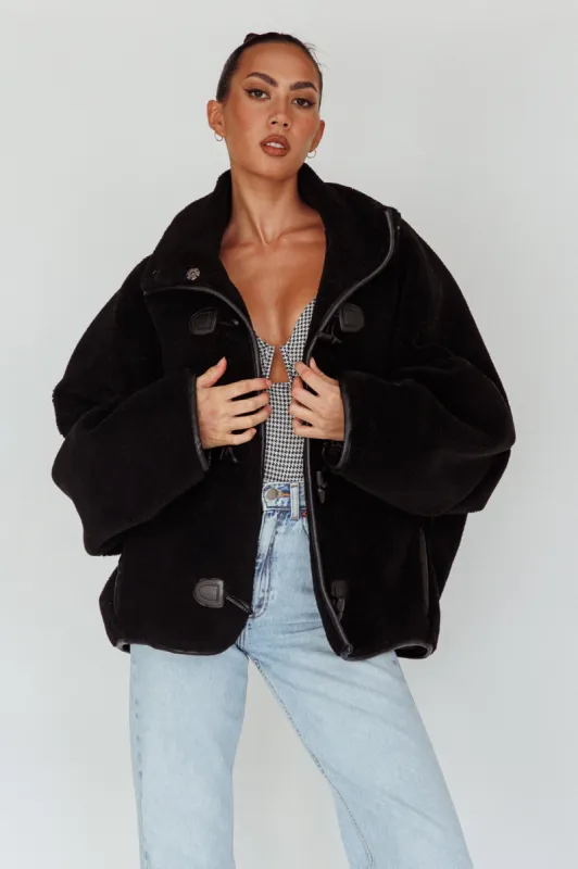 Cambra Toggle Jacket Black sold by Selfie Leslie