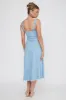 Zenyl Raw Hem Midi Dress Blue sold by Selfie Leslie