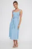 Zenyl Raw Hem Midi Dress Blue sold by Selfie Leslie