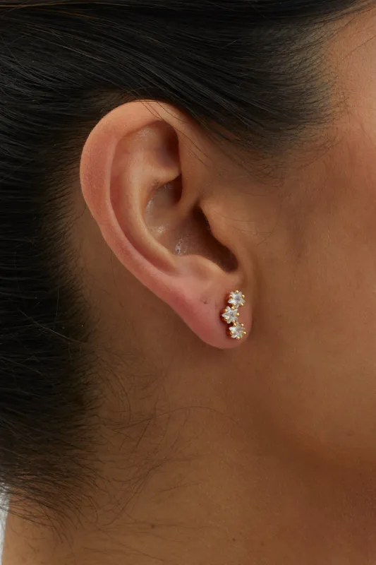 Star Sign Stud Earrings Gold sold by Selfie Leslie