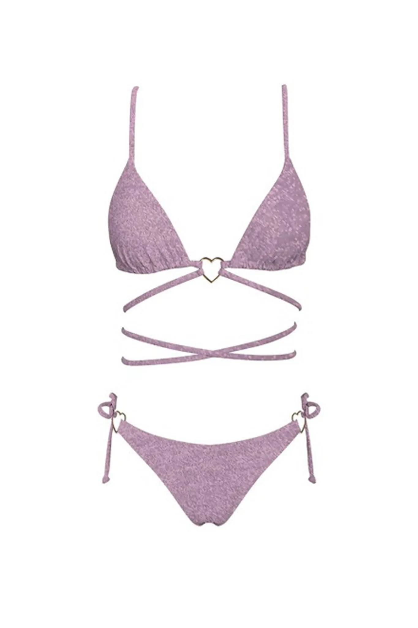 Summer Love Bikini Bottom Rose Shimmer sold by Selfie Leslie product image thumbnail 4