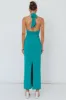 Ray Of Light Ruched Halterneck Maxi Dress Green sold by Selfie Leslie