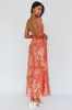 Nerida Twist Back Maxi Dress Swirl Orange sold by Selfie Leslie