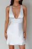 Mad About You Criss-Cross Back Mini Dress Silver sold by Selfie Leslie