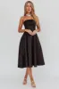 Worship Strapless A-Line Midi Dress Black sold by Selfie Leslie