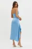 Salut One-Shoulder Midi Dress Slate Blue sold by Selfie Leslie