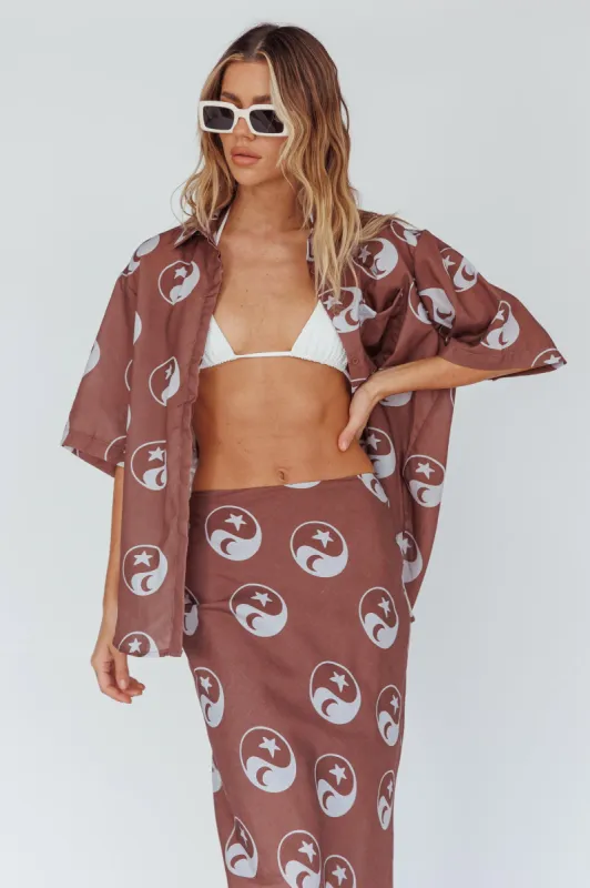 Just A Hunch Button Shirt Yin Yang Coco sold by Selfie Leslie