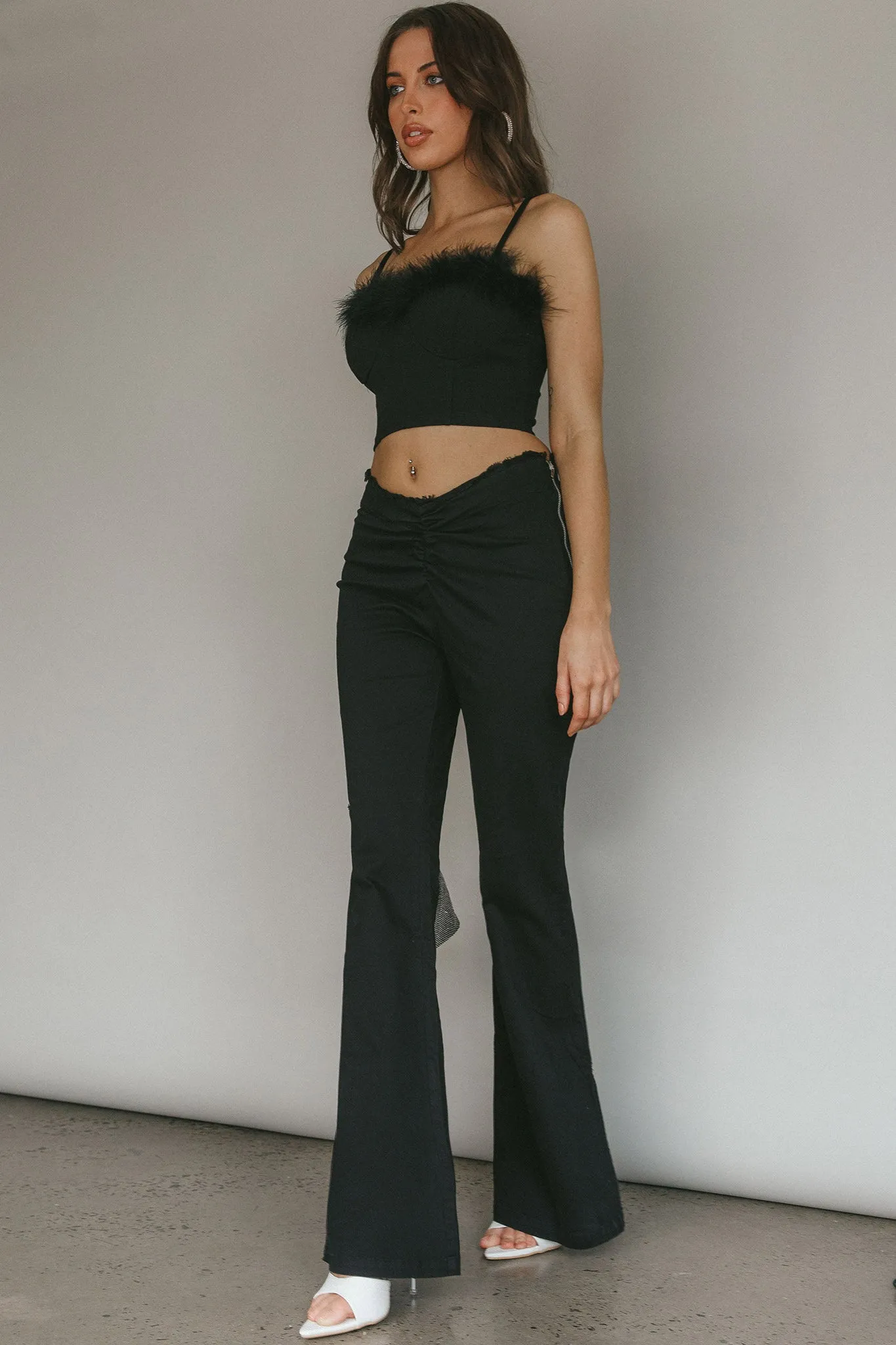 Mahla Flared Pants Black sold by Selfie Leslie product image thumbnail 5