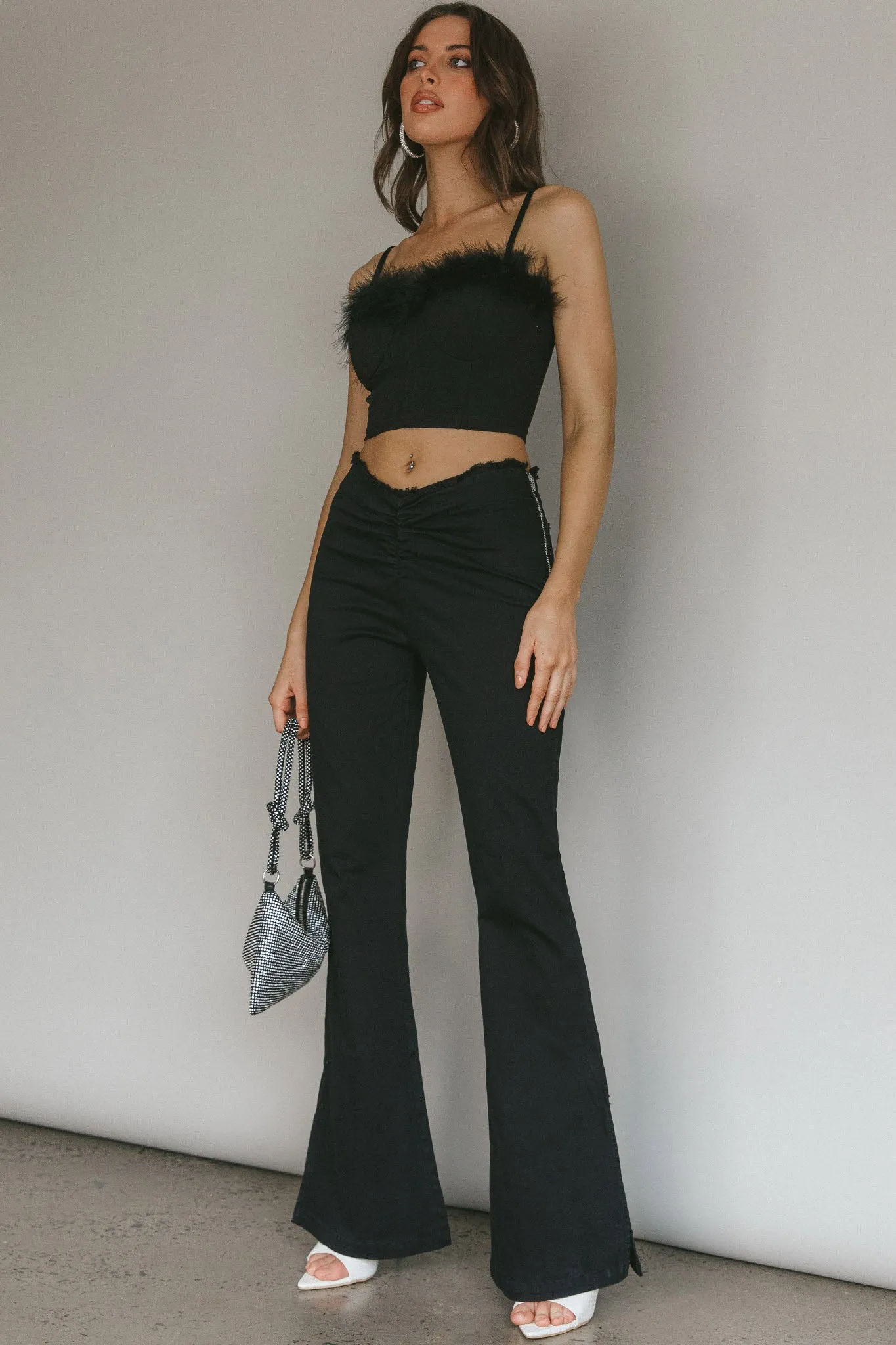 Mahla Flared Pants Black sold by Selfie Leslie product image thumbnail 3