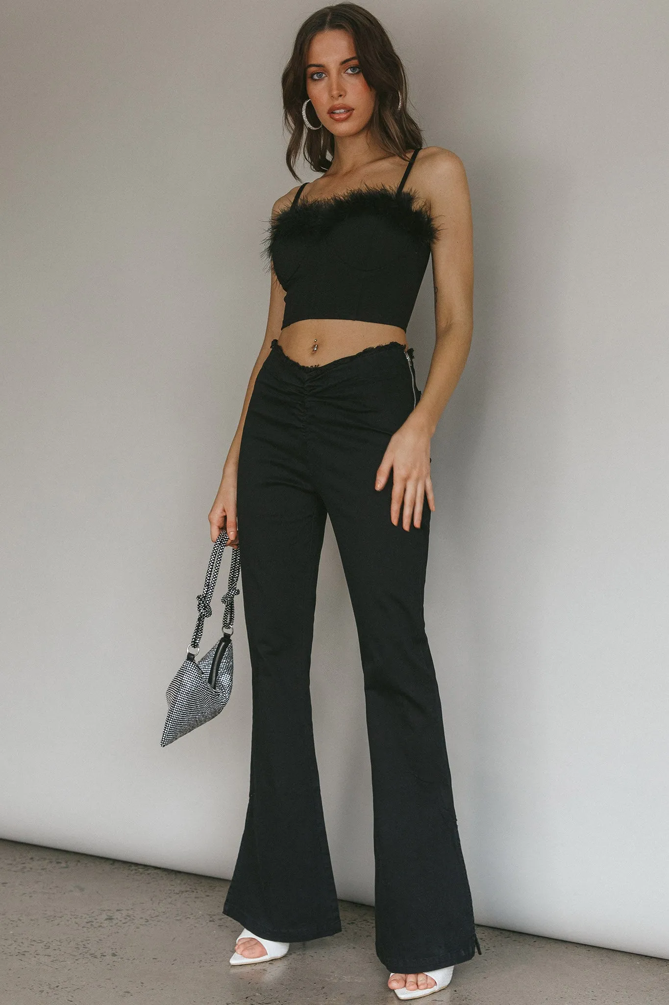 Mahla Flared Pants Black sold by Selfie Leslie product image thumbnail 4