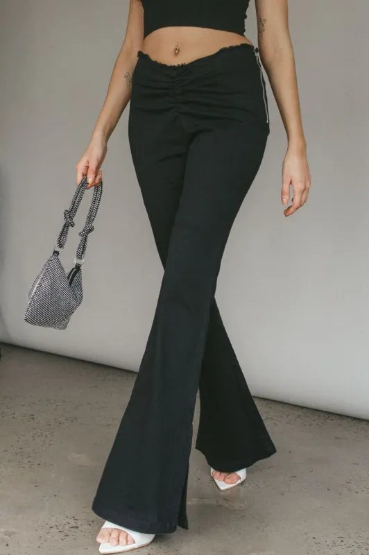 Mahla Flared Pants Black sold by Selfie Leslie