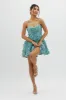 Mariela Floral Embellished Mini Dress Sage sold by Selfie Leslie