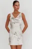 Isabella Satin Backless Mini Dress Butter sold by Selfie Leslie