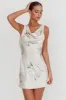 Isabella Satin Backless Mini Dress Butter sold by Selfie Leslie
