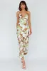 Egypt Cami Strap Maxi Dress Print Green sold by Selfie Leslie