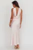 Damsel Reverse Halter Maxi Dress Blush sold by Selfie Leslie