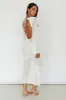Zizi Long Sleeve Crochet Maxi Dress White sold by Selfie Leslie